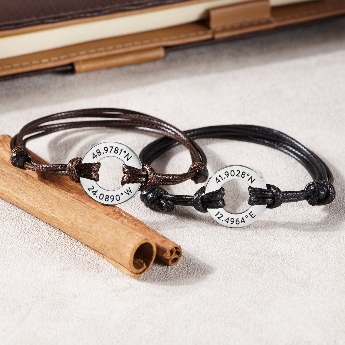 Skyler Unisex Adjustable Couple Name Bracelet