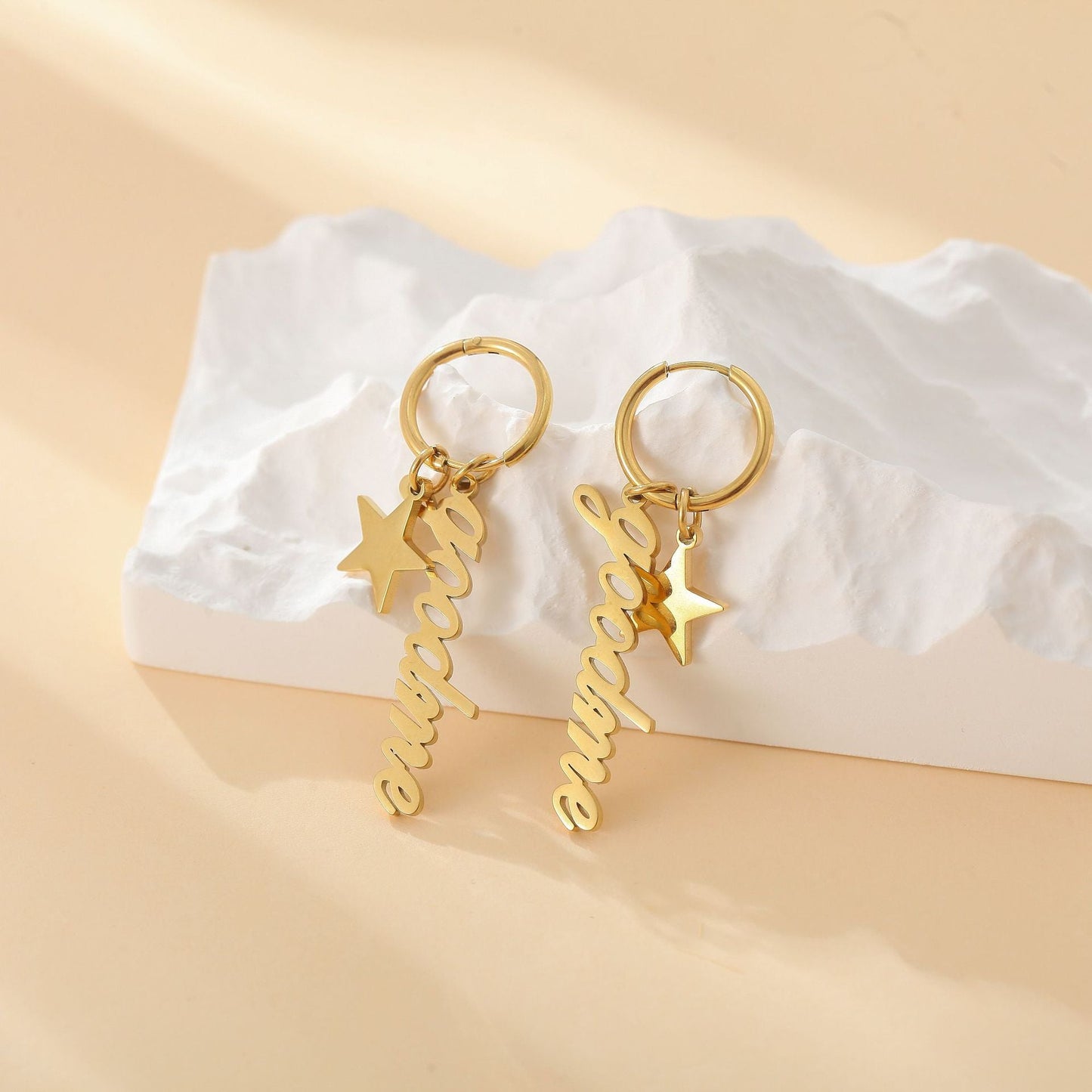 Madison Star Name Tassel Earrings