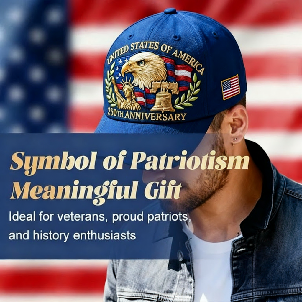 🗽Eagle & Liberty – United States 250th Anniversary Hat🦅(Breathable & Lightweight Comfort & Unisex Fit)
