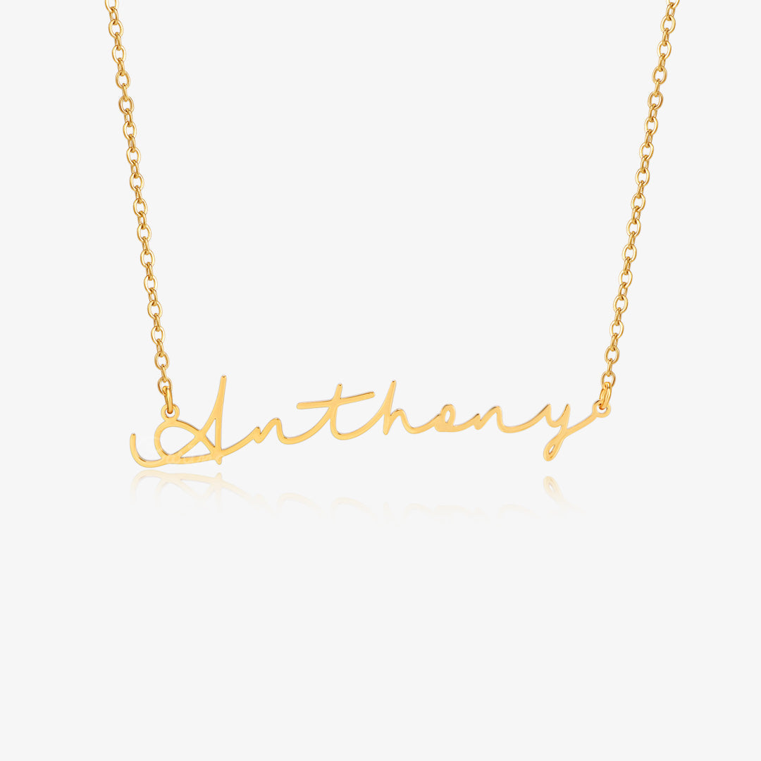 Camille Signature Personalised Minimalist Name Necklace