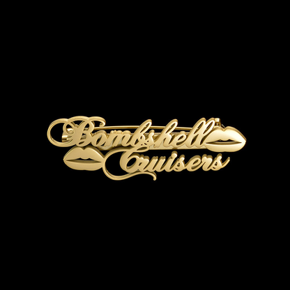 Adhara Name Personalized Brooch