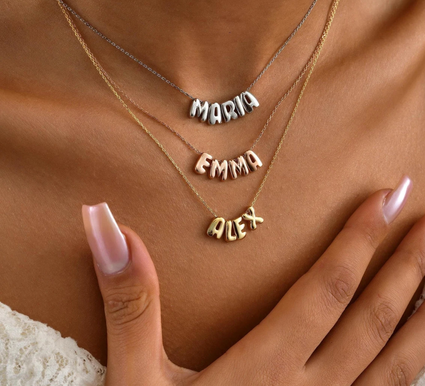 Emma Multi-Name Clavicle Chain