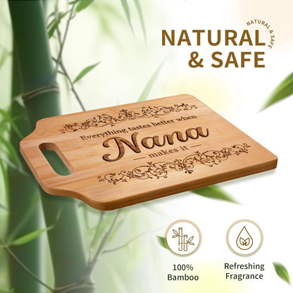 🎄❤️The Perfect Nana Gift: An Engraved Bamboo Cutting Board She'll Treasure