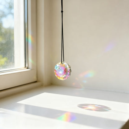 "Dancing Light & Rainbow" Crystal Pendant-Catch the Sunlight · Release the Rainbow · Brighten Every Space