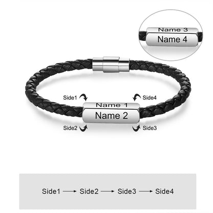 Jack Personalized 4-Name Bracelet