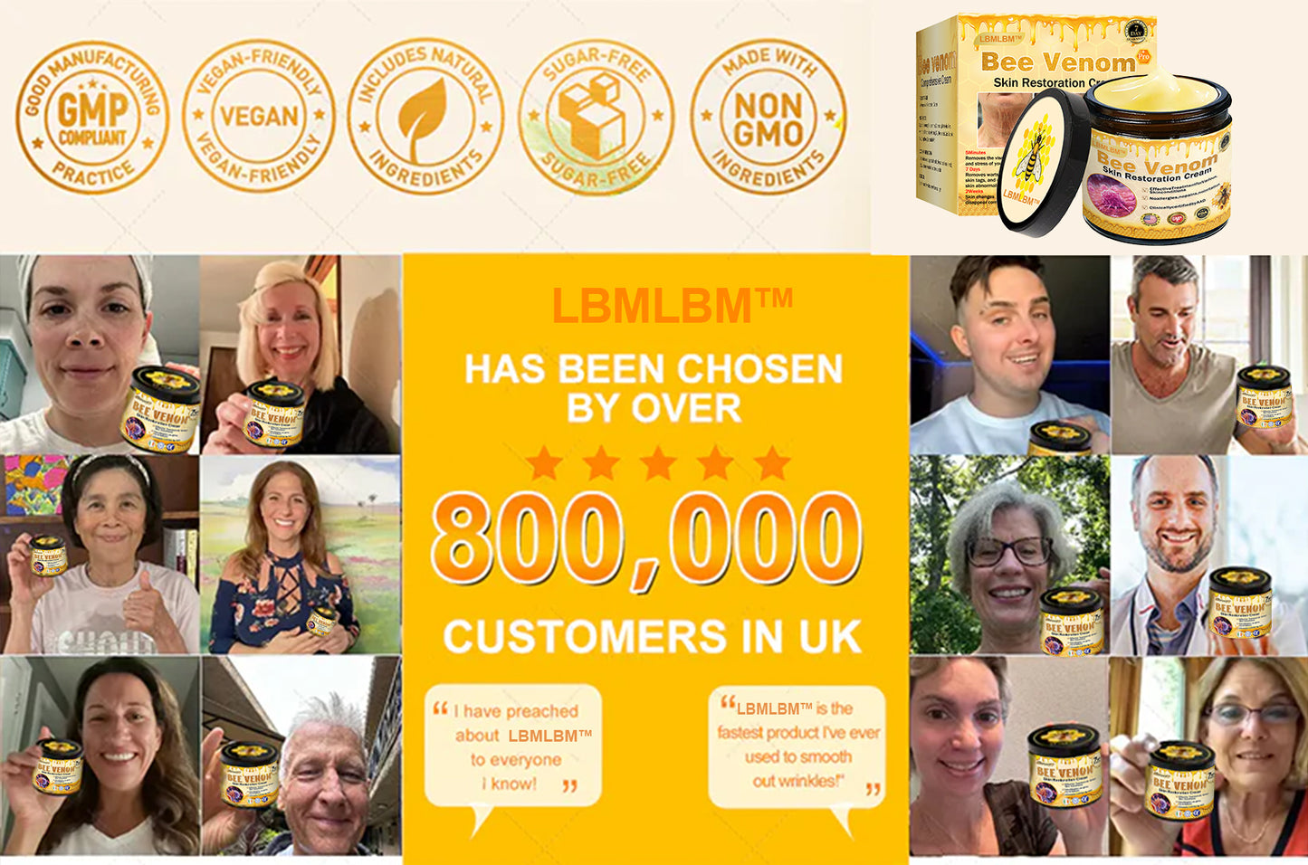 🍯 FDA Approved: LBMLBM™ Bee Venom Pro Repair Cream — 🔥80% OFF for a Limited Time!🔥