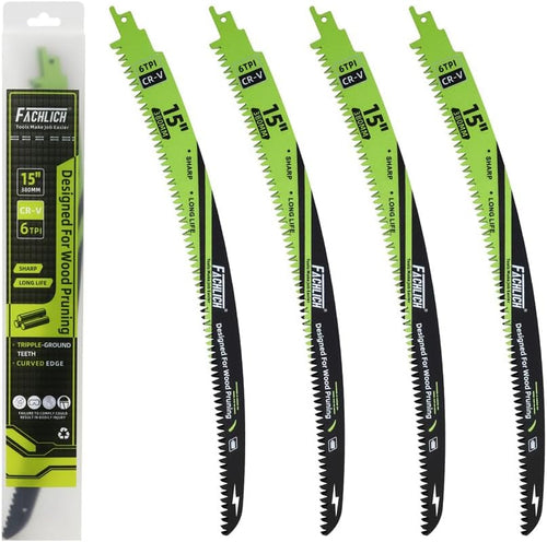 15-inch, 4-piece Japanese-style reciprocating saw blade set