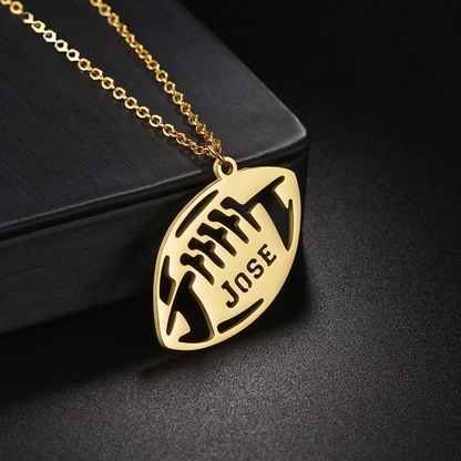 Maya Hollow Name Sport Necklace