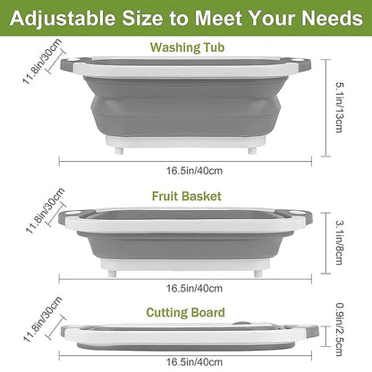 🔥🌡️Hot Sale 49% Off🍗🥗BBQ & Meal Prep Tub | Collapsible Prep Tub🍖🏕️