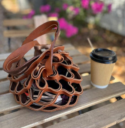 🔥LAST DAY 50% OFF -👜The Zest Bag - Handmade Leather Folding Tote Bag (🔥Same as in the video)