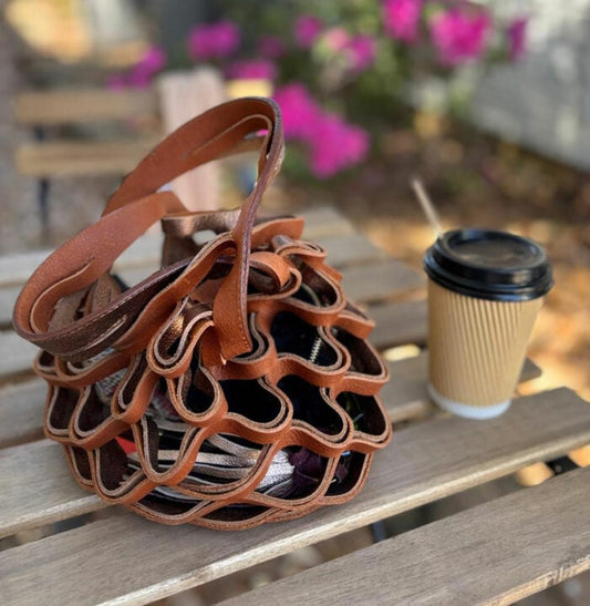 🔥LAST DAY 50% OFF -👜The Zest Bag - Handmade Leather Folding Tote Bag (🔥Same as in the video)