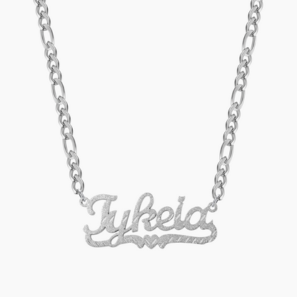 Jenny Diamond Cut Heart Name Necklace