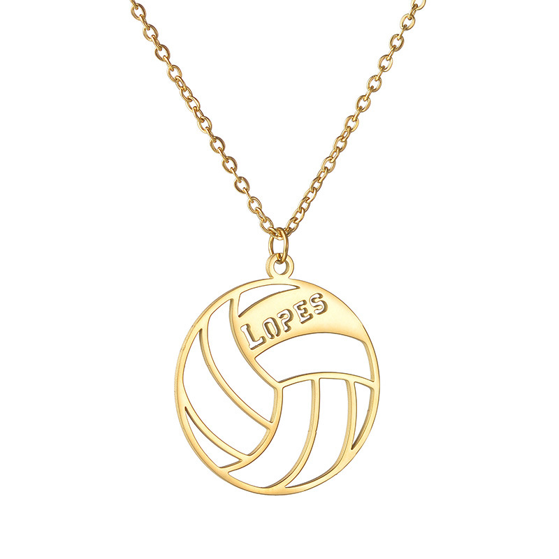 Maya Hollow Name Sport Necklace