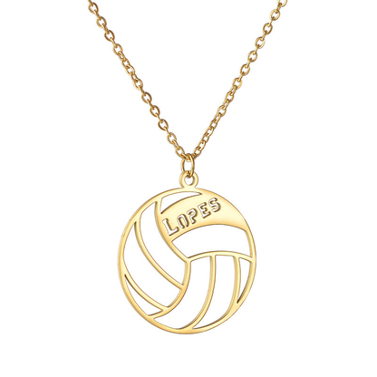 Maya Hollow Name Sport Necklace