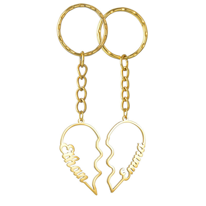 Nicole DIY English Letter  Half Heart Keychain