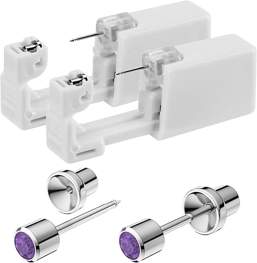 Easy and painless ear piercing at home, create your own earring style!