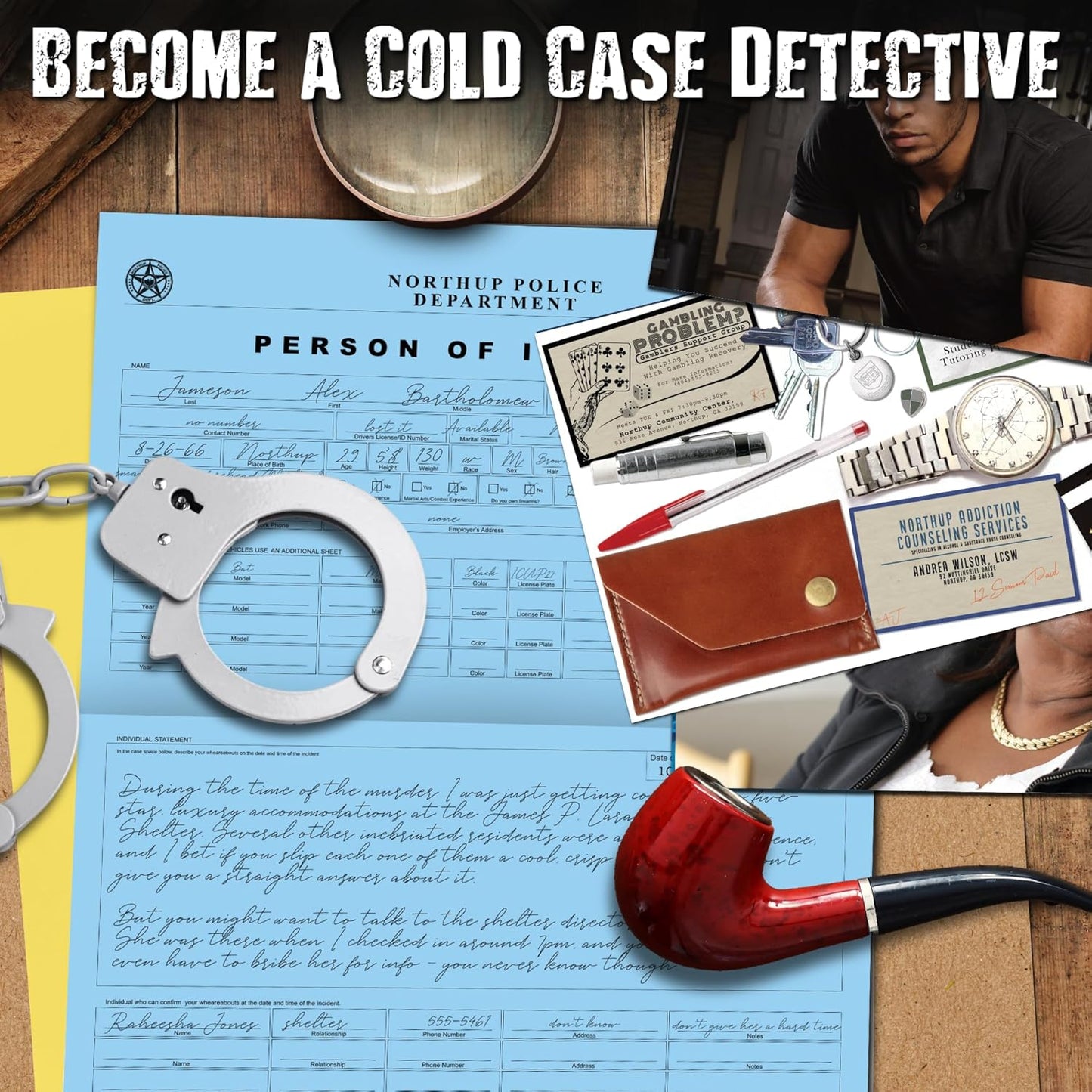 🔥LAST DAY 50% OFF - Must-Have for Mystery Fans🔍- 1ld Case Restart Mystery Game 💡
