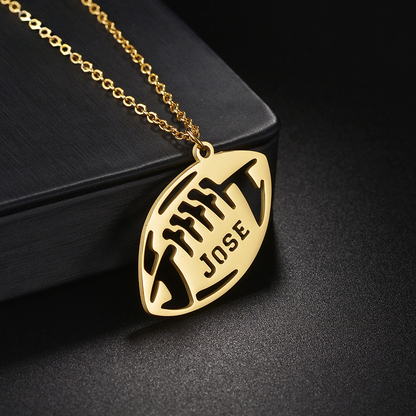 Maya Hollow Name Sport Necklace