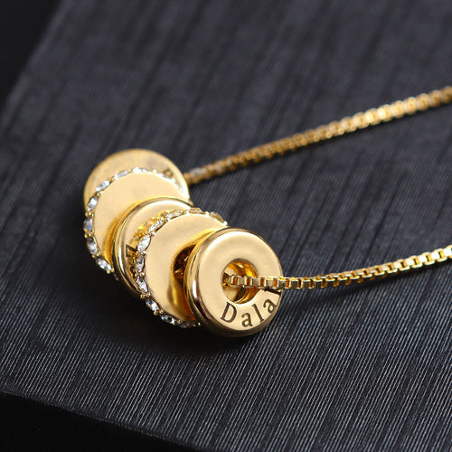 Peyton Personalized Beaded Necklace