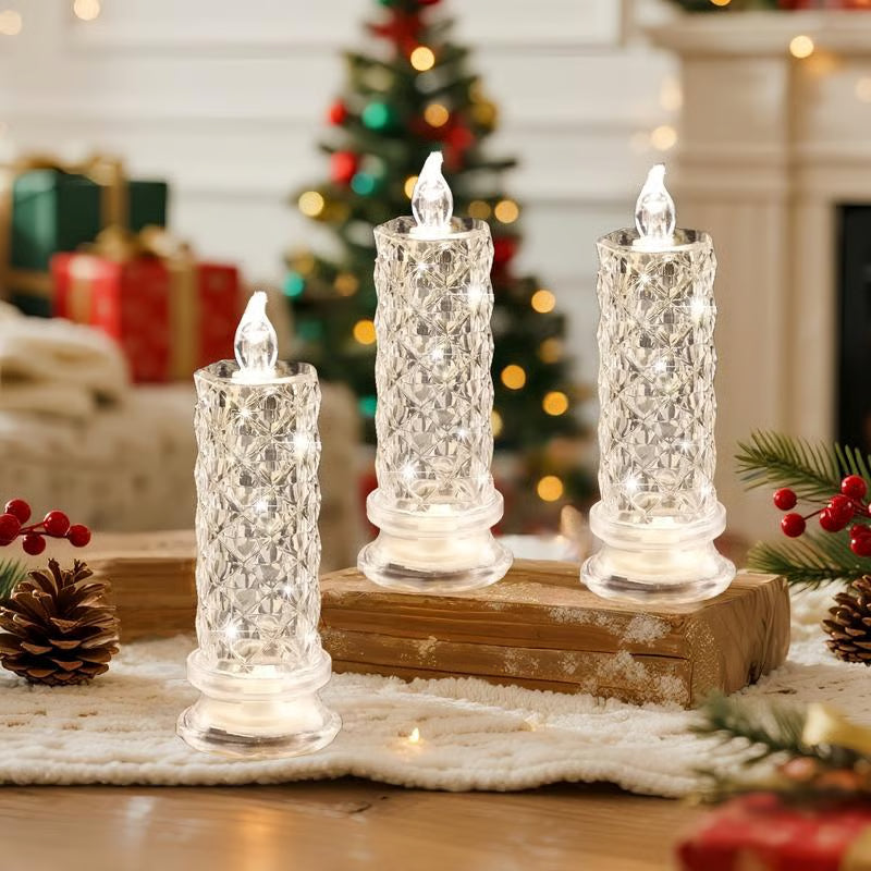 ✨ LED Crystal Candle Lights by LBMLBM™ – Long-Lasting, Elegant Tabletop Lighting for a Romantic Ambiance in Any Room 💖