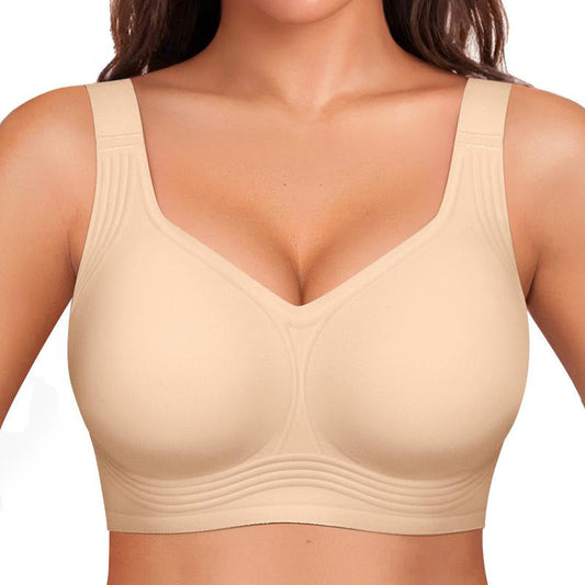 Full coverage wireless bra