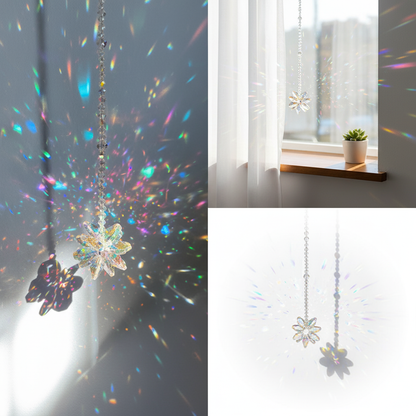 "Dancing Light & Rainbow" Crystal Pendant-Catch the Sunlight · Release the Rainbow · Brighten Every Space