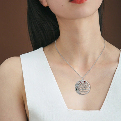 Brooklyn Customizable Heartfelt Family Tree Necklace