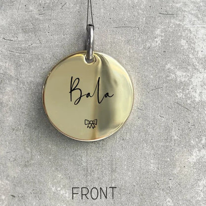 Bella Tailored Pet Name Tag Collar