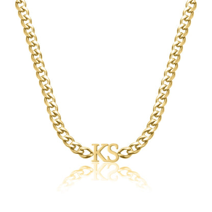 Luka Initials Cuban Chain
