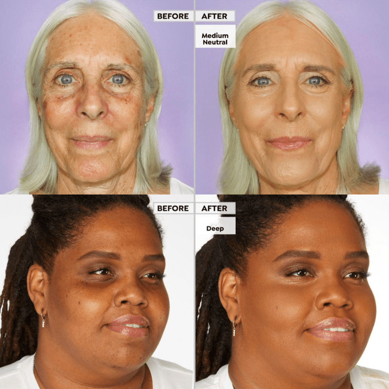 ✨Full-Coverage Foundation with Skin Buffing Brush