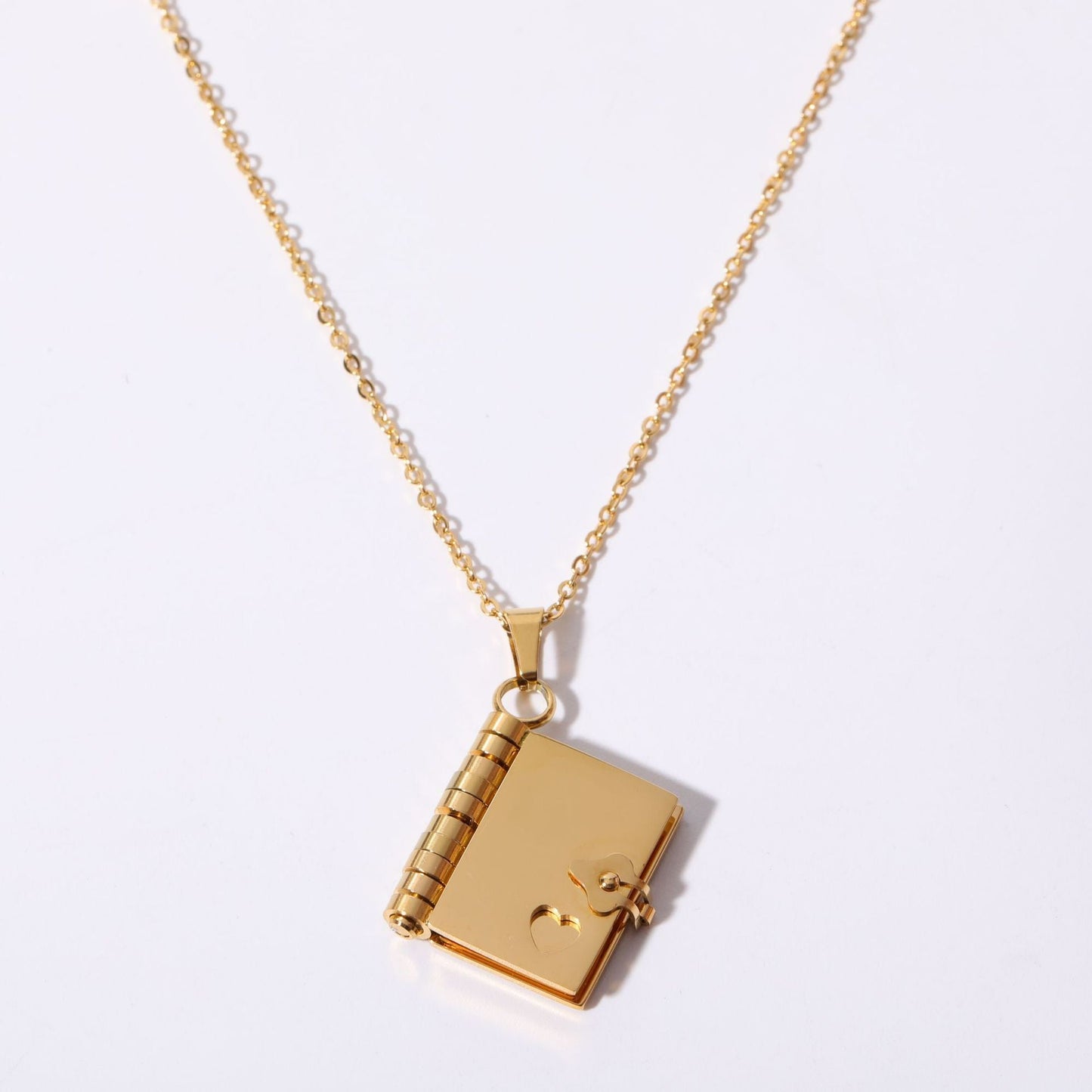 Sara Couple Book Pendant Necklace