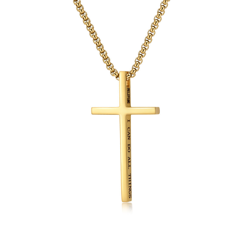 Tessa Personalized Cross Necklace