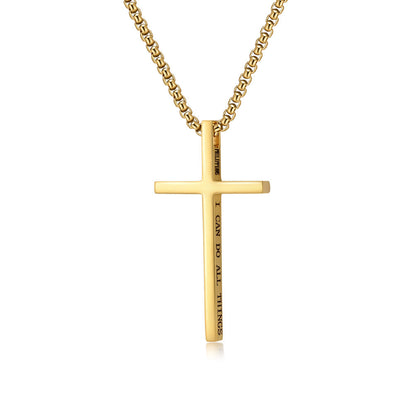 Tessa Personalized Cross Necklace