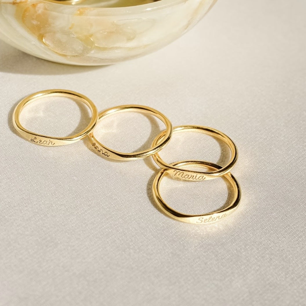 Holly Customizable Love & Name Ring