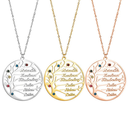 Brooklyn Customizable Heartfelt Family Tree Necklace