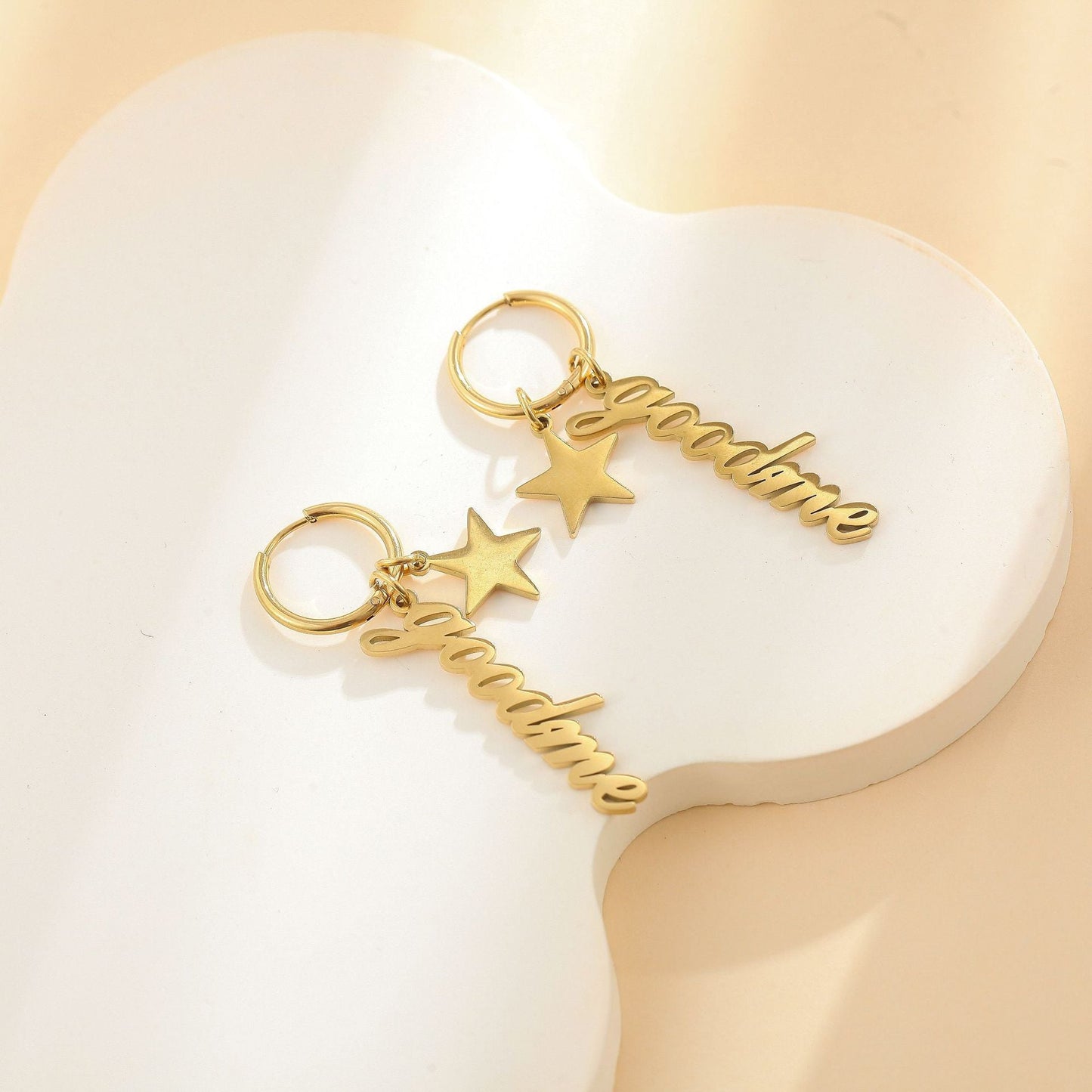 Madison Star Name Tassel Earrings