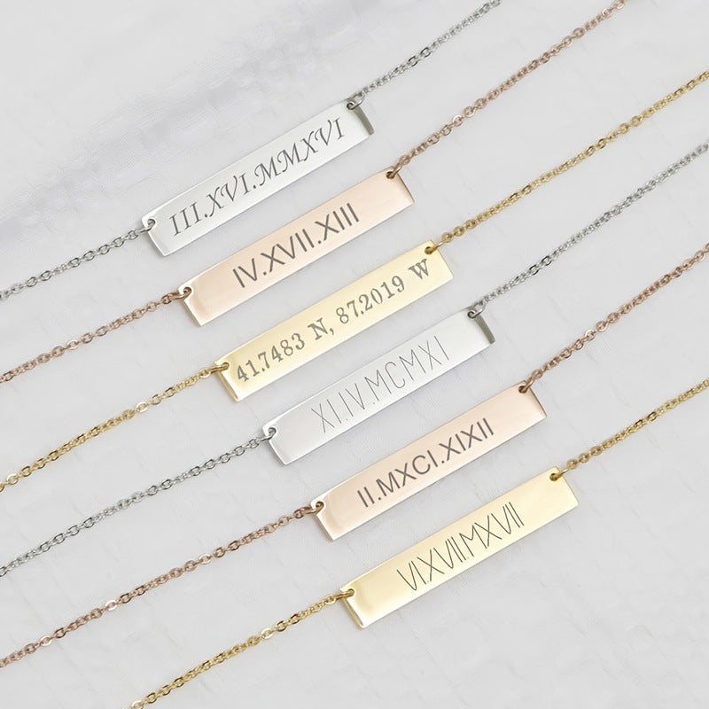 Scarlett Personalized Name Bar Necklace