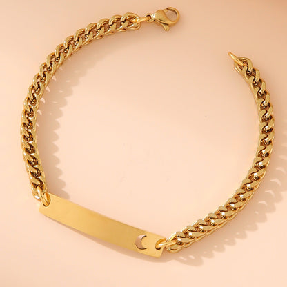 Harmony Golden Sun and Moon DIY Engraved Bracelet