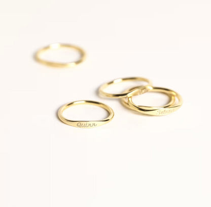 Holly Customizable Love & Name Ring