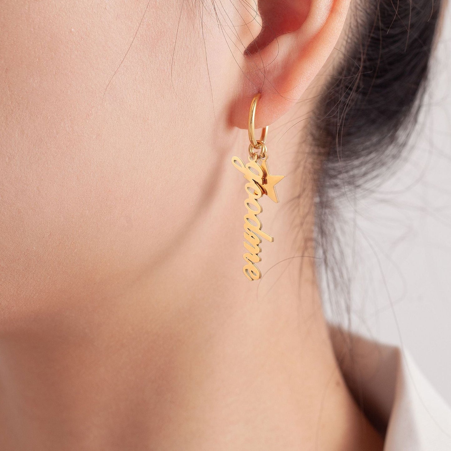 Madison Star Name Tassel Earrings