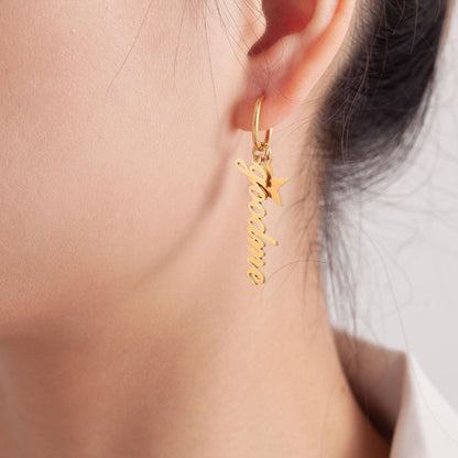 Madison Star Name Tassel Earrings