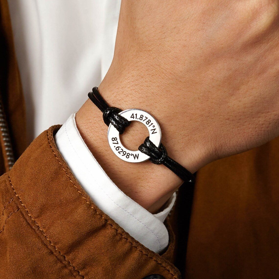 Skyler Unisex Adjustable Couple Name Bracelet