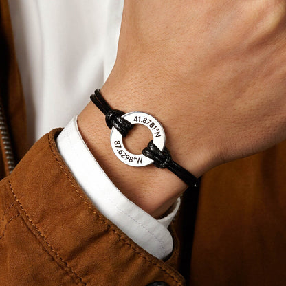 Skyler Unisex Adjustable Couple Name Bracelet