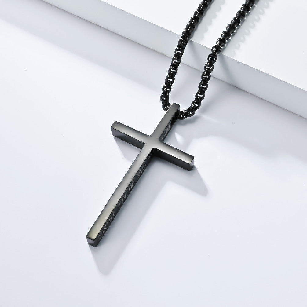 Tessa Personalized Cross Necklace
