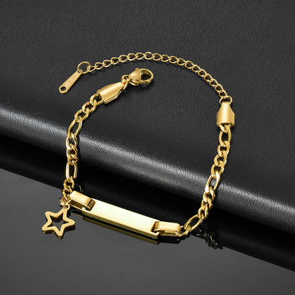 Alitzel Shape Personalized Engraved Bracelet