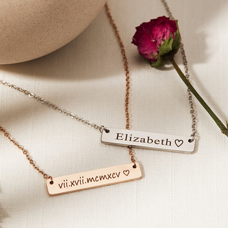 Scarlett Personalized Name Bar Necklace