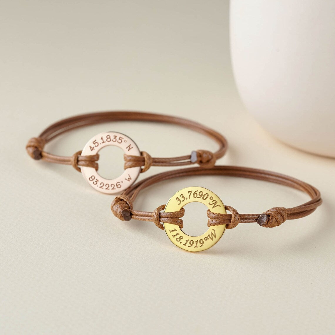 Skyler Unisex Adjustable Couple Name Bracelet