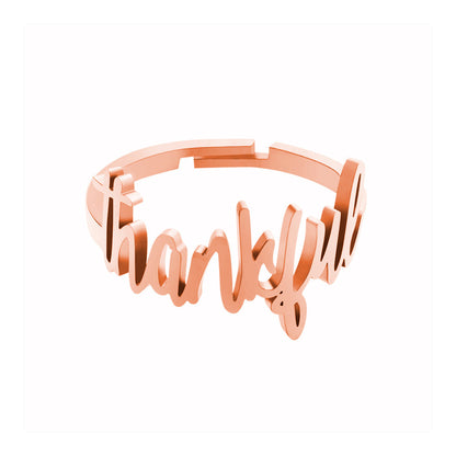 Sally Exquisite Gift Engraved Ring