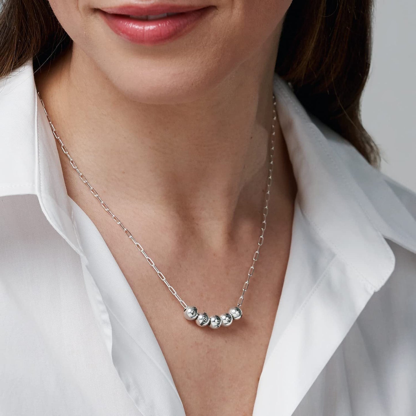 Harper Bead & Name Custom Necklace