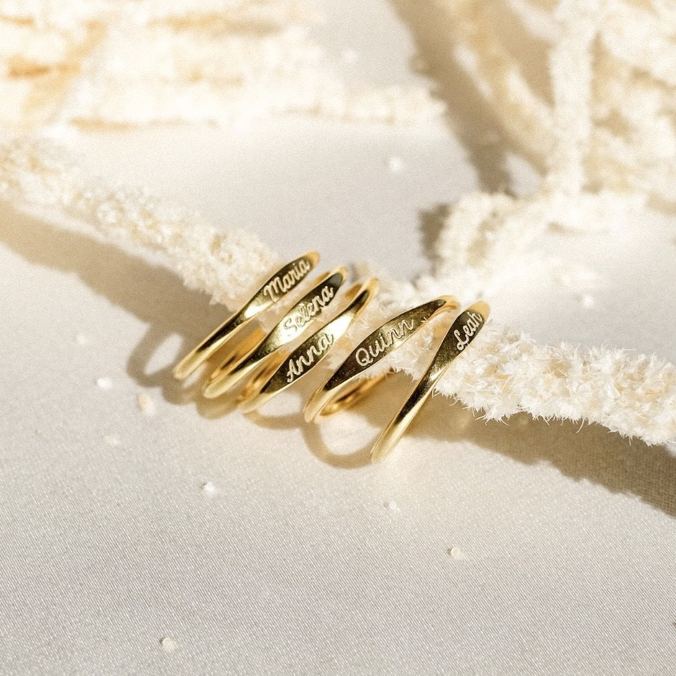 Holly Customizable Love & Name Ring